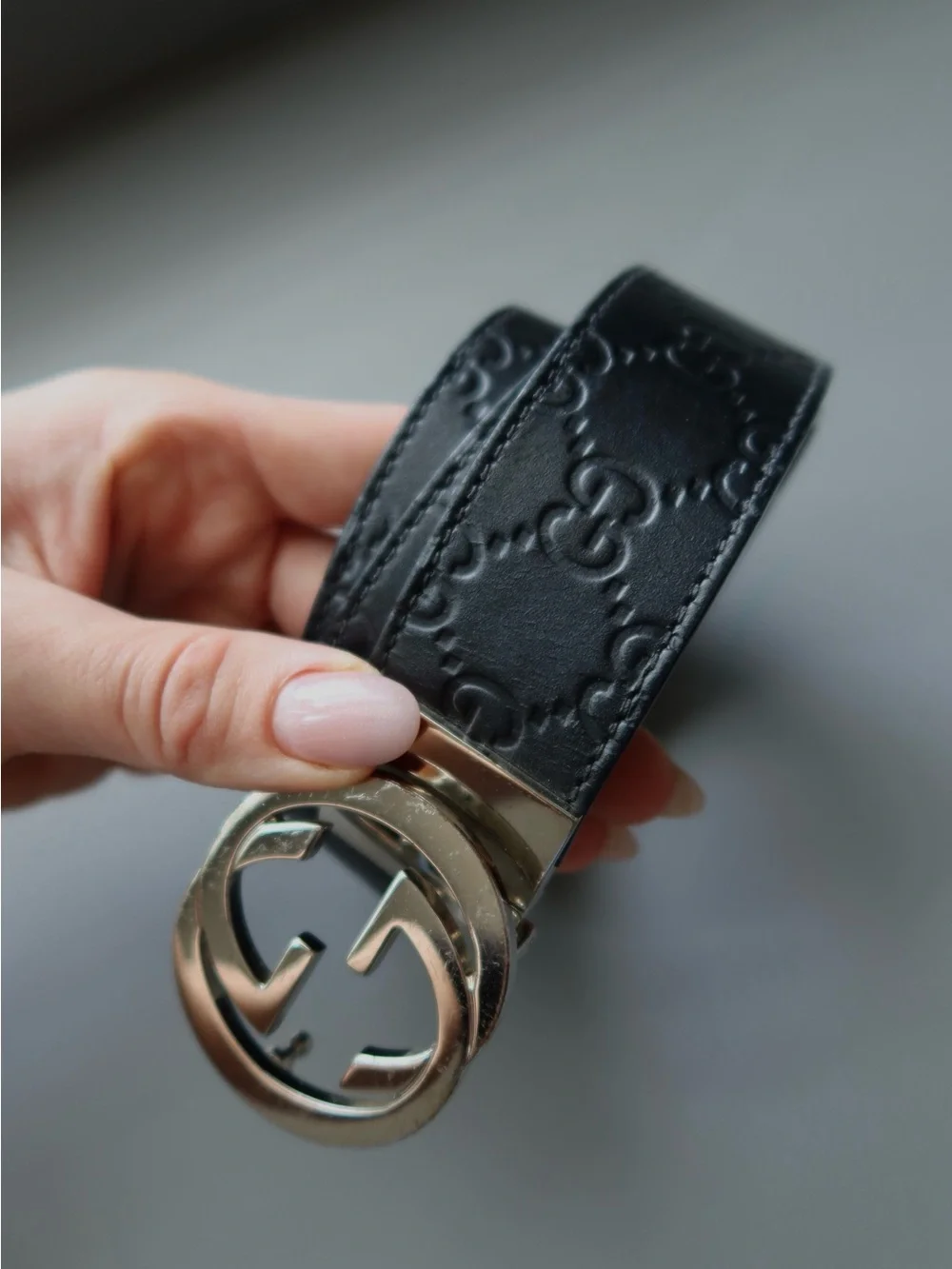 Gucci Reversible Leather Belt Interlocking G – Black/Brown 95/38